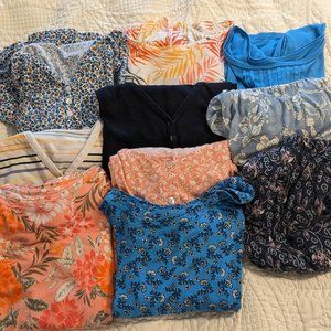HUGE LOT of LOFT Outlet Tops S M flutter sleeve